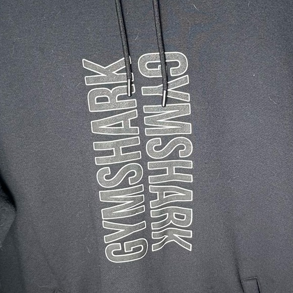 GYMSHARK Men’s Pullover Hoodie Size Large Black - Picture 7 of 7
